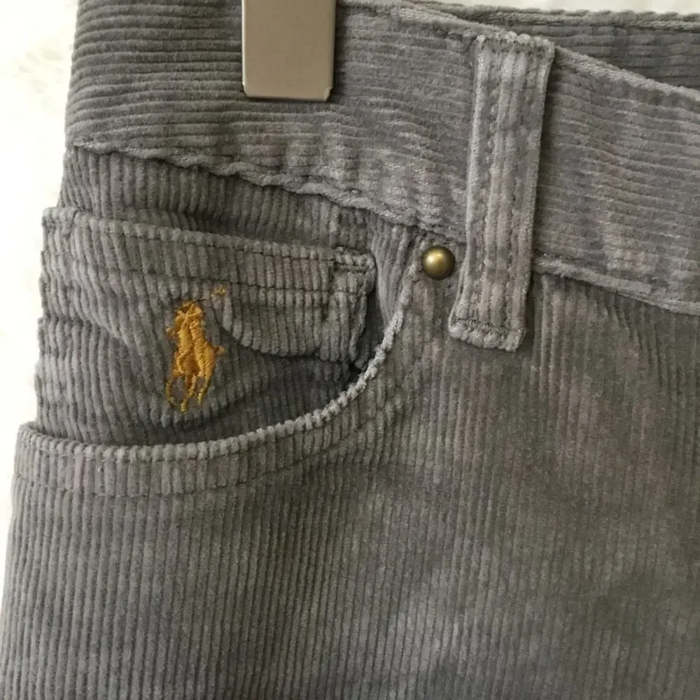 Ralph Lauren Girl Gray Suede Jeans